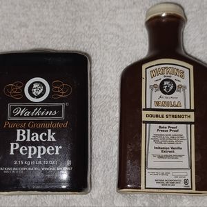 Watkins salt and pepper shakers